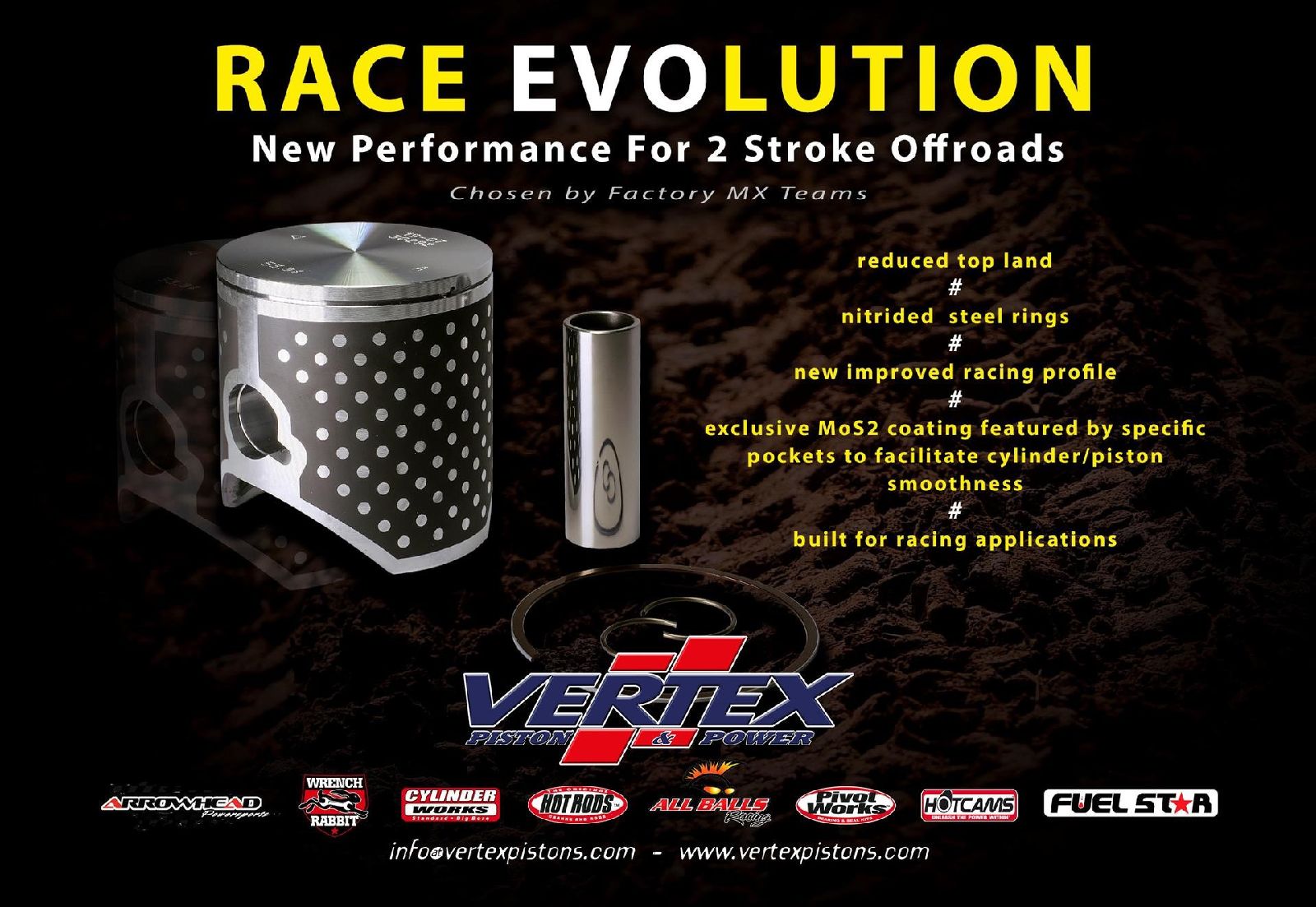 RACE EVOLUTION PISTONS - V.P. Italy Srl – Vertex Pistons