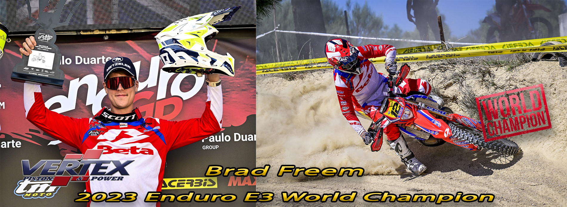 Vertex & Beta & Brad Freeman Enduro 3 2023 World Champion
